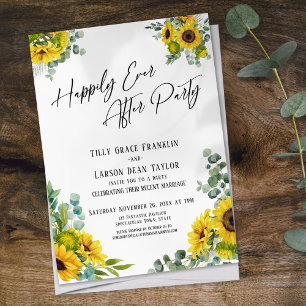 Invitación Fiesta de Érase una Vez Eucalipto Girasol