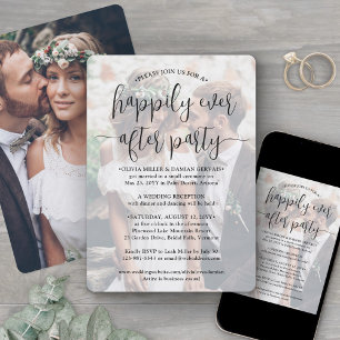 Invitación Fiesta de Érase una Vez Fotografías Recepción de B