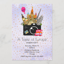Invitación Fiesta de Europa sobre el gusto por los monumentos