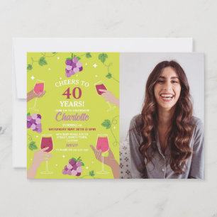 Invitación Fiesta de evaluación de vinos por 40 años