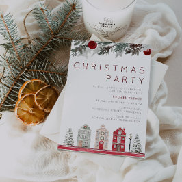 Invitación Fiesta de familia moderna o Navidades de oficina