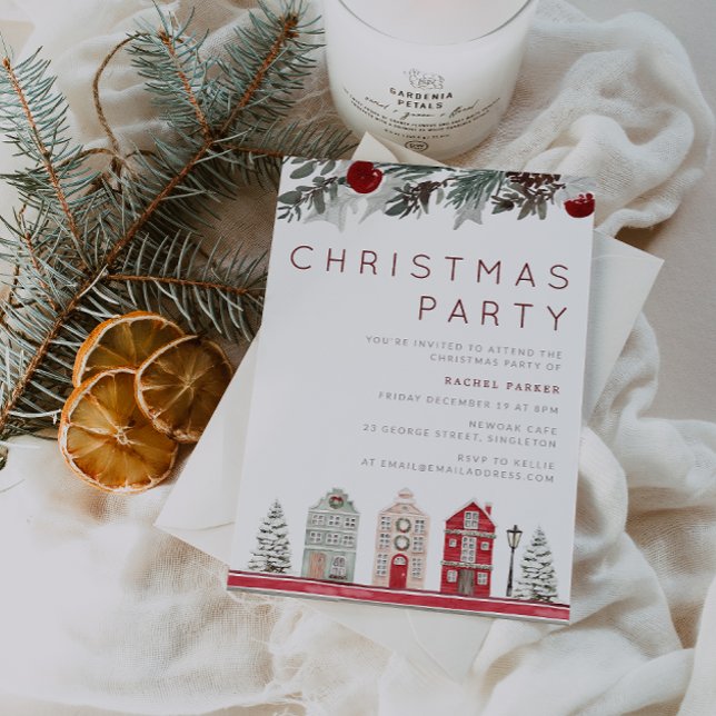 Invitación Fiesta de familia moderna o Navidades de oficina (Subido por el creador)