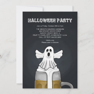 Invitación Fiesta de Fantasmas de Halloween