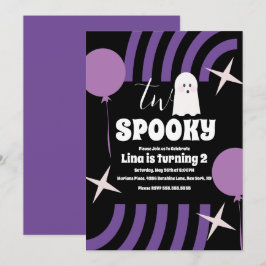 Invitación Fiesta de fantasmas de Halloween espeluznante y di