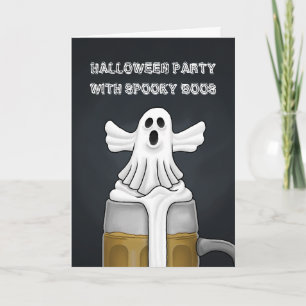 Invitación Fiesta de fantasmas espeluznantes de Halloween