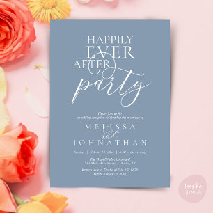 Invitación Fiesta de Felices para Siempre, Boda Clásica Moder
