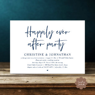 Invitación Fiesta de Felices para Siempre, Boda de Elopamient