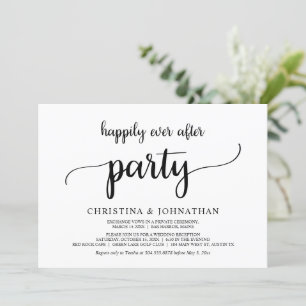 Invitación Fiesta de Felices para Siempre, Boda Rústica de El