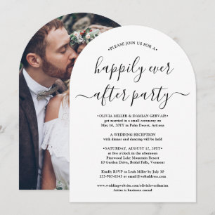 Invitación Fiesta de Felices para Siempre Celebración de Boda