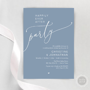Invitación "Fiesta de Felices para Siempre" Cena de Boda Mode