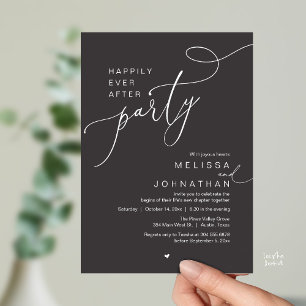 Invitación Fiesta de Felices para Siempre, Cena de Boda Román
