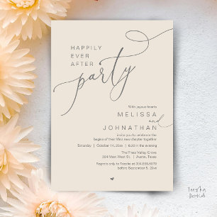Invitación Fiesta de Felices para Siempre, Cena de Boda Román