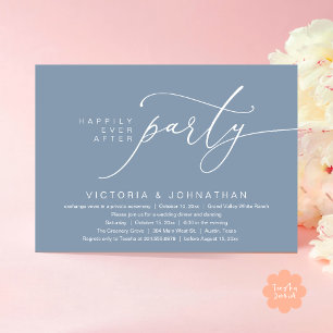 Invitación Fiesta de Felices para Siempre, Cena de Boda Román