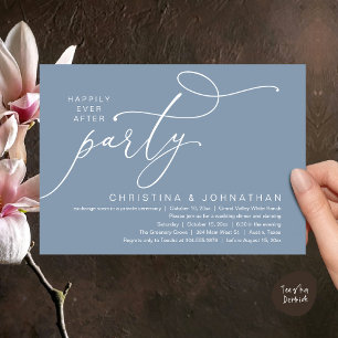 Invitación Fiesta de Felices para Siempre, Cena Romántica de