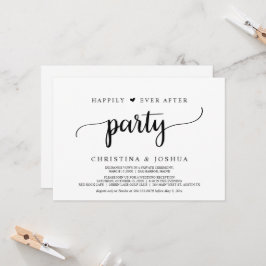 Invitación Fiesta de Felices para Siempre, Elopement, Rústico