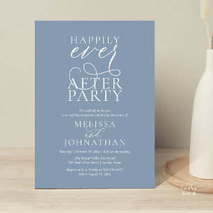 Invitación Fiesta de Felices para Siempre, Recepción de Boda