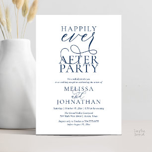 Invitación Fiesta de Felices para Siempre, Recepción de Boda 