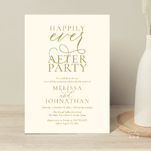 Invitación Fiesta de Felices para Siempre, Recepción de Boda 