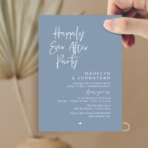 Invitación Fiesta de Felices para Siempre, Recepción de Boda