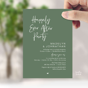 Invitación Fiesta de Felices para Siempre, Recepción de Boda 