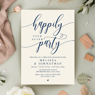 Invitación Fiesta de Felices para Siempre, Recepción de Boda 