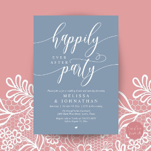 Invitación Fiesta de Felices para Siempre, Recepción de Boda 