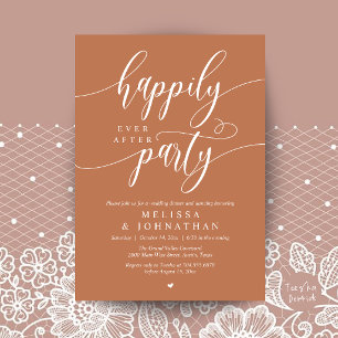Invitación Fiesta de Felices para Siempre, Recepción de Boda 