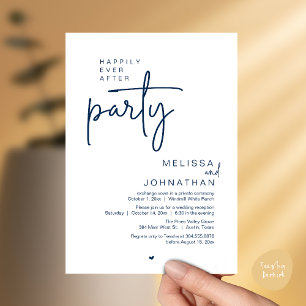 Invitación Fiesta de Felices para Siempre, Recepción de Boda