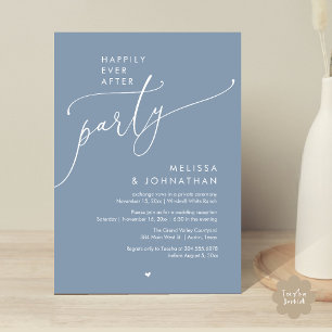 Invitación Fiesta de Felices para Siempre Recepción de Boda M