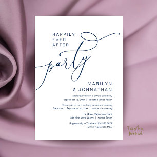 Invitación Fiesta de Felices para Siempre, Recepción de Cena