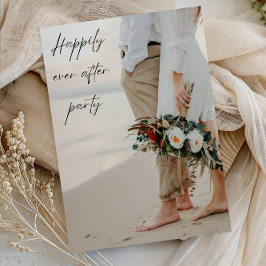 Invitación Fiesta de Feliz Para Siempre Celebración de Boda