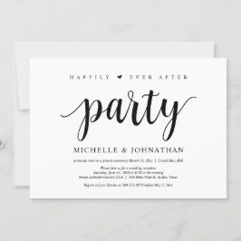 Invitación Fiesta de feliz para siempre, fuga de novios