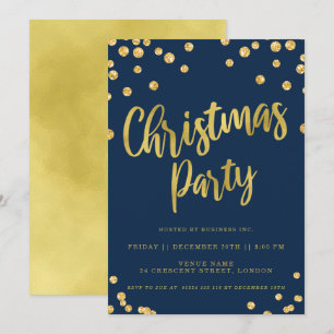 Invitación Fiesta de feriado corporativo de Navidades de la M