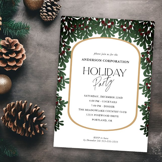 Invitación Fiesta de feriado corporativo para la vegetación d (Subido por el creador)