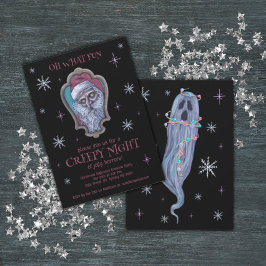 Invitación Fiesta de feriado de Halloween para navidades