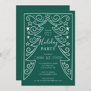 Invitación Fiesta de feriado de invierno de Whimsy