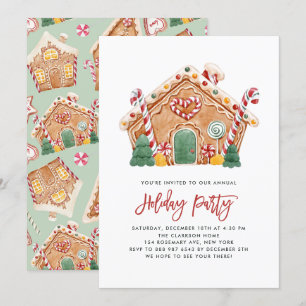 Invitación Fiesta de feriado de la casa de los panes de agua