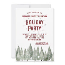 Fiesta de feriado de la compañía Rustic Retro Trep