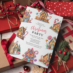 Invitación Fiesta de feriado de los Navidades de la Casa del 