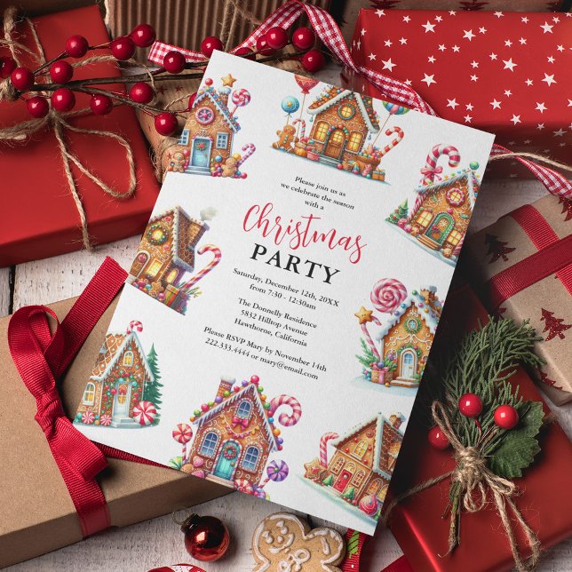 Invitación Fiesta de feriado de los Navidades de la Casa del  (Subido por el creador)