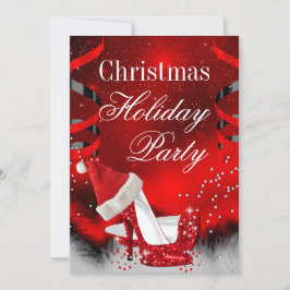 Invitación Fiesta de feriado de los navidades sombrero de tac