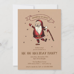 Invitación Fiesta de feriado de Merry Santa HO