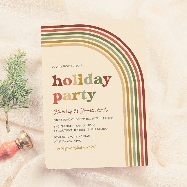 Invitación Fiesta de feriado de Navidades artísticos divertid (Subido por el creador)