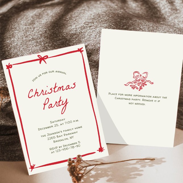 Invitación Fiesta de feriado de Navidades caprichosos (Subido por el creador)