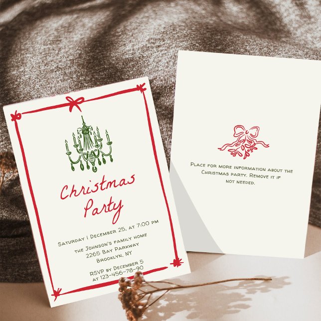 Invitación Fiesta de feriado de Navidades caprichosos (Subido por el creador)
