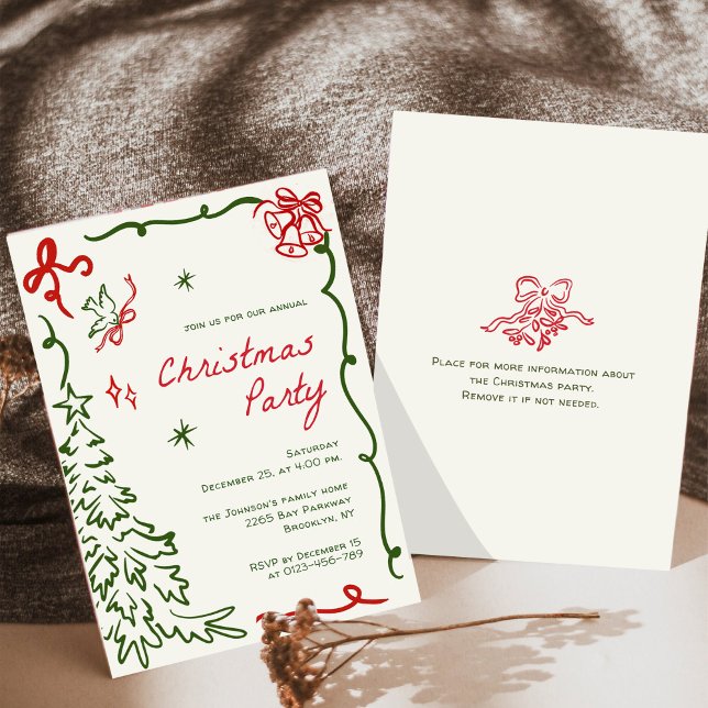 Invitación Fiesta de feriado de Navidades caprichosos (Subido por el creador)