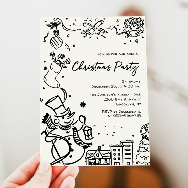 Invitación Fiesta de feriado de Navidades caprichosos (Subido por el creador)