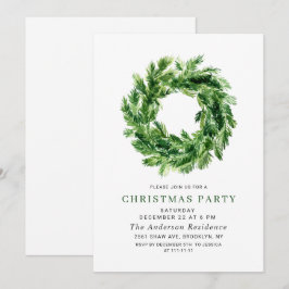 Invitación Fiesta de feriado de Navidades de la rama de la pi