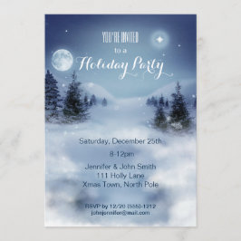 Invitación Fiesta de feriado de Navidades de Nieve en Winderl