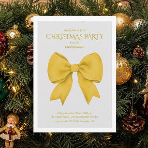 Invitación Fiesta de feriado de Navidades de Oro Corporativo